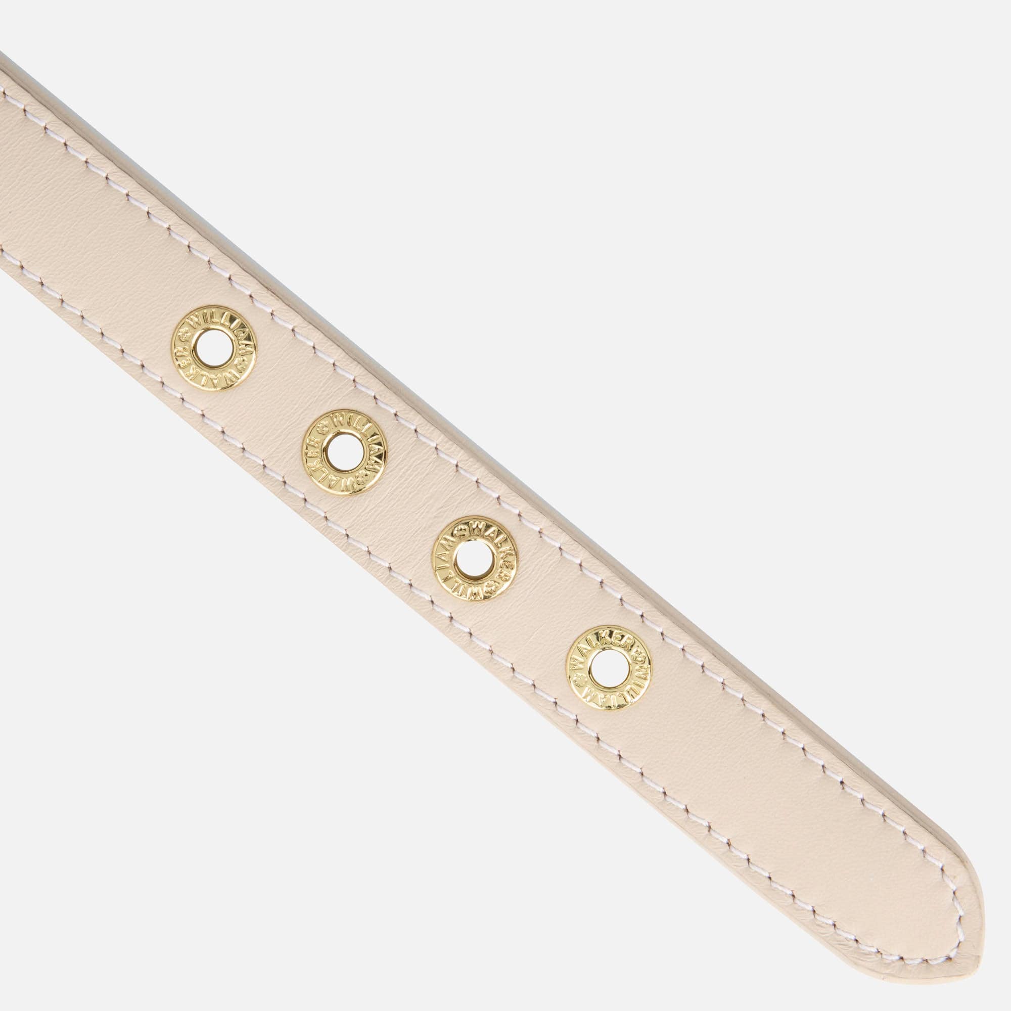 Glad leer halsband Almond (beige) - Image 4