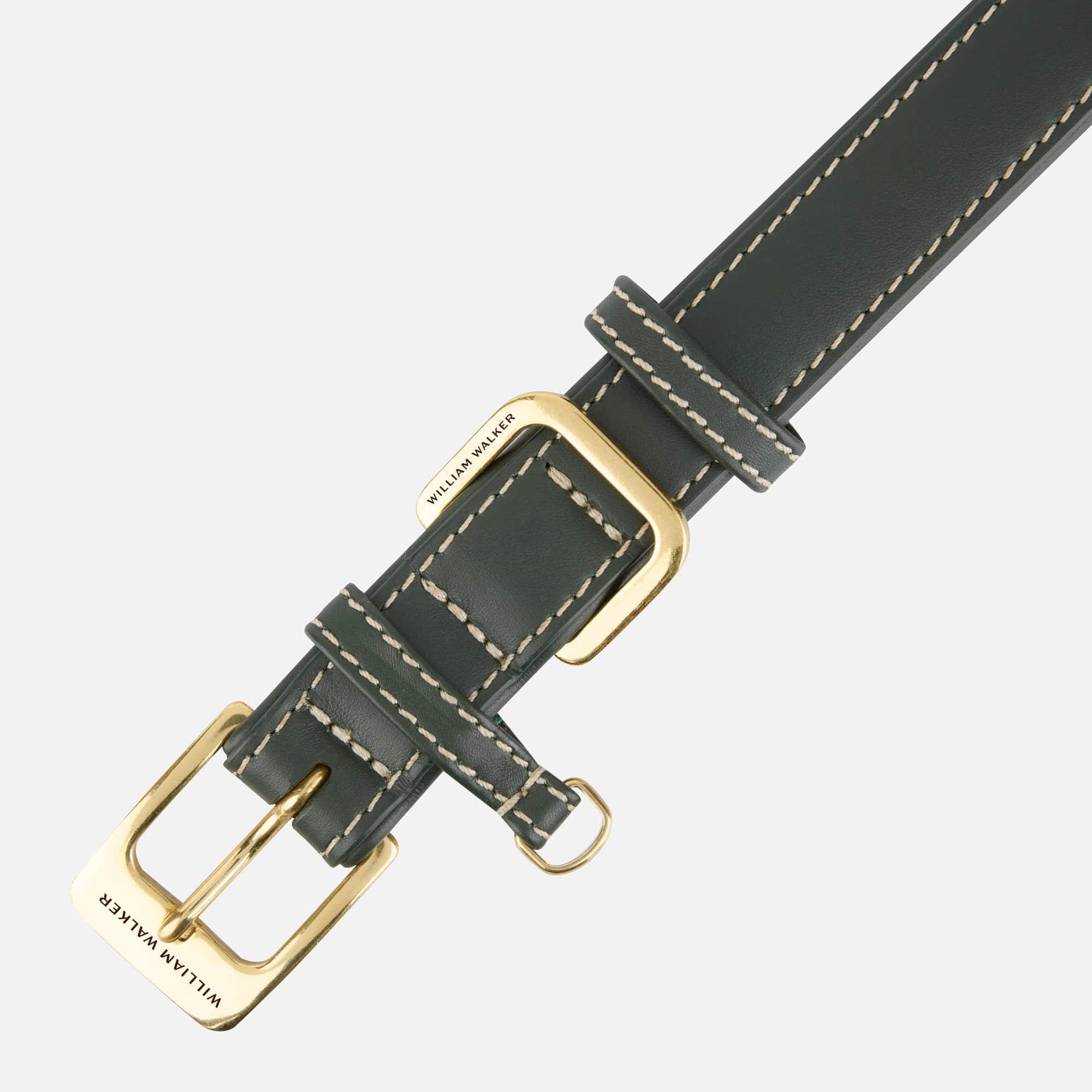 Glad leer halsband Forest (Groen) - Image 3