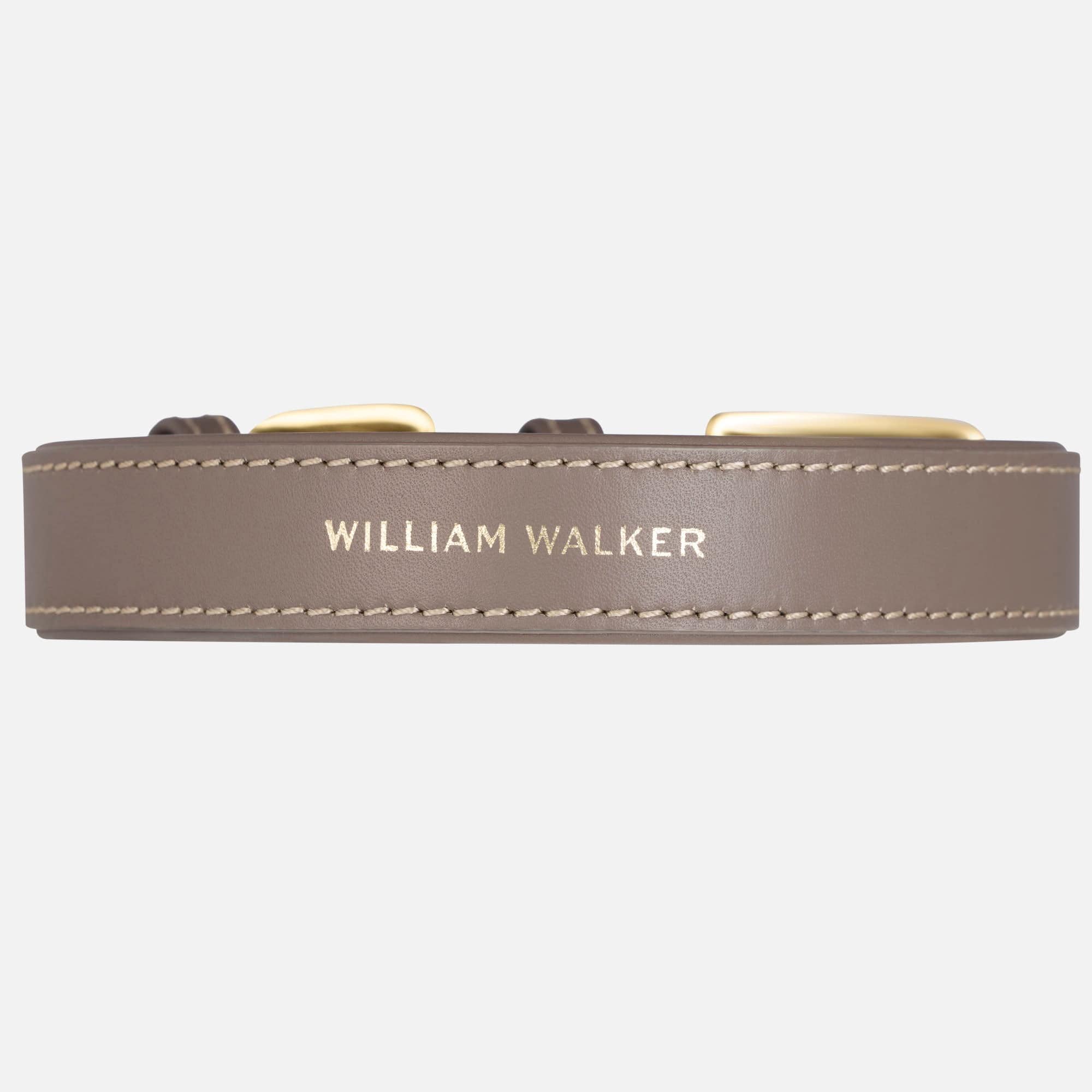 Glad leer halsband Pebble (Taupe) - Image 2