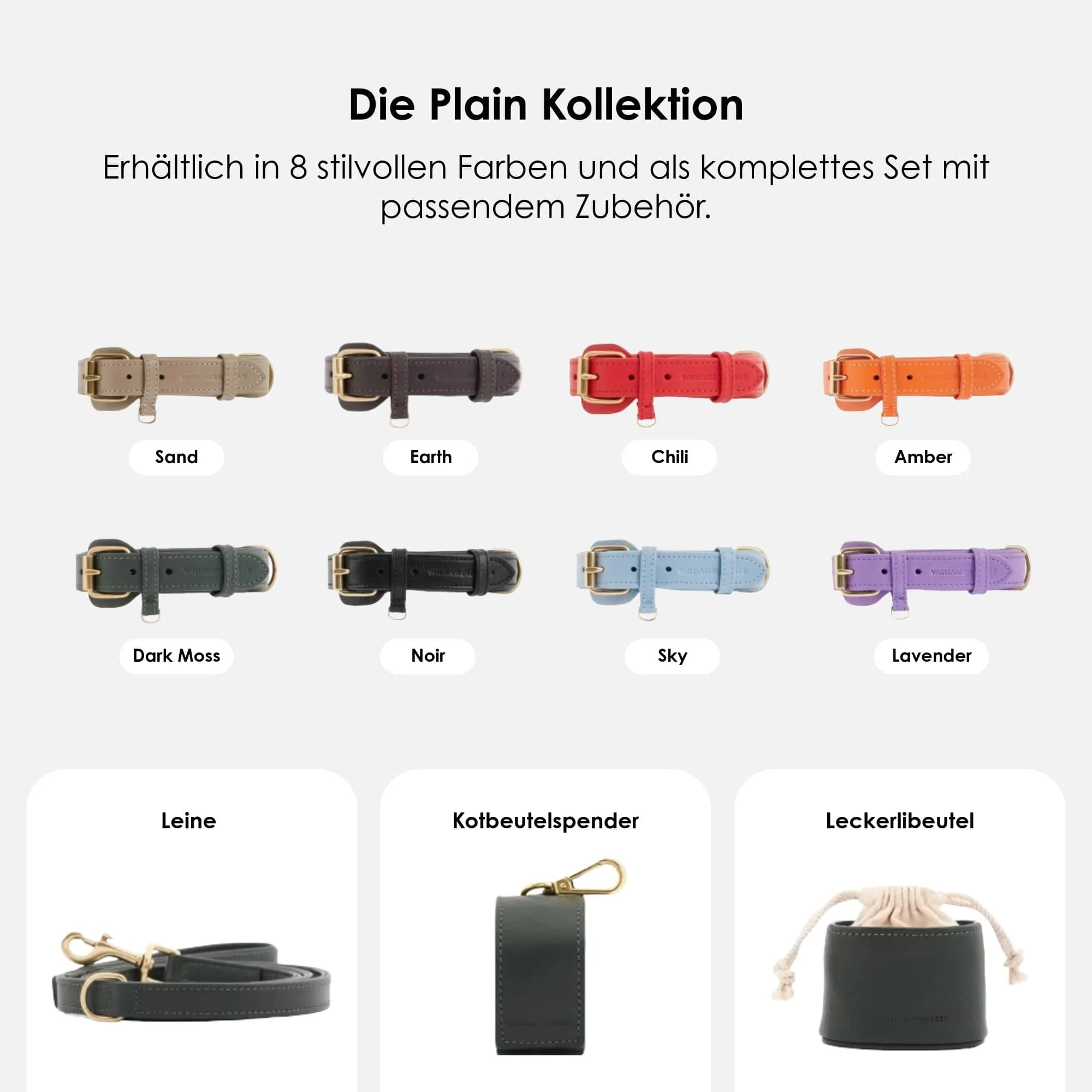 Leren halsband Dark Moss (bosgroen) - Image 6