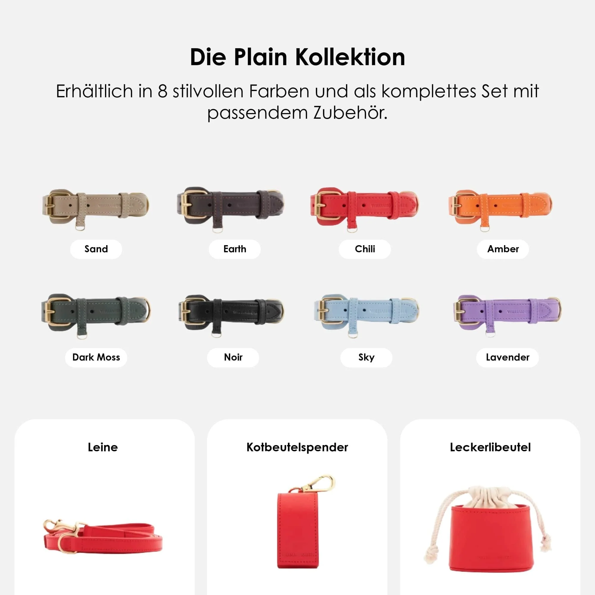 Leren halsband voor honden Chili (Rood) - Image 6