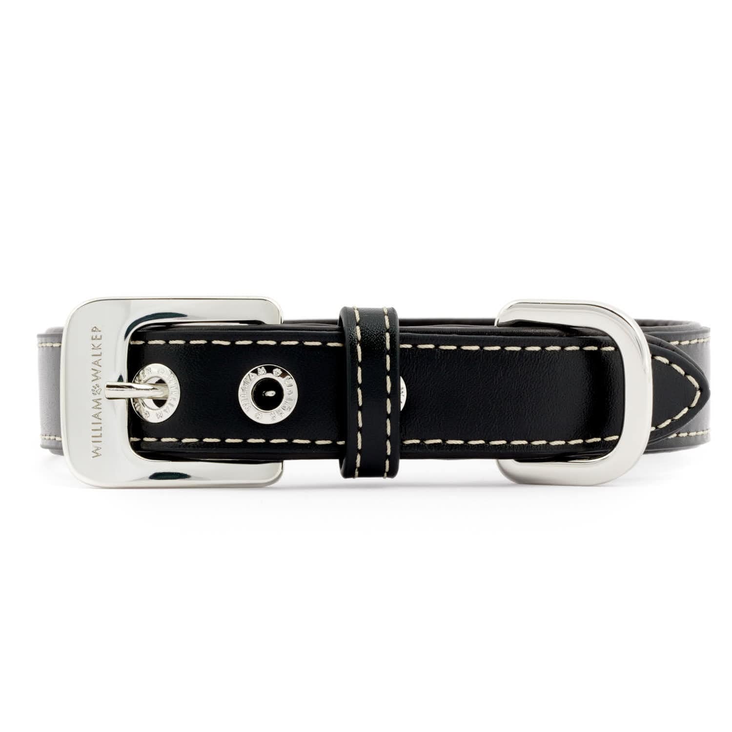 Leren halsband Noir (Zwart) (Uitfaseringmodel)