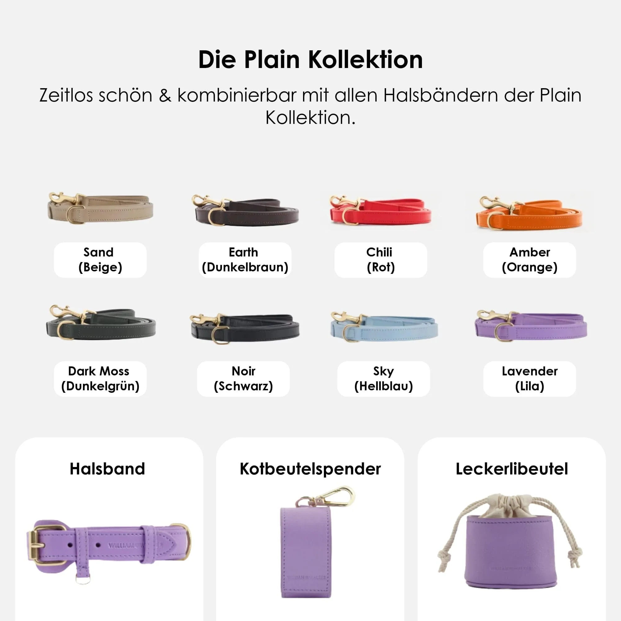 Hoogwaardig Leren Hondenriem Lavender (Paars) - Image 9