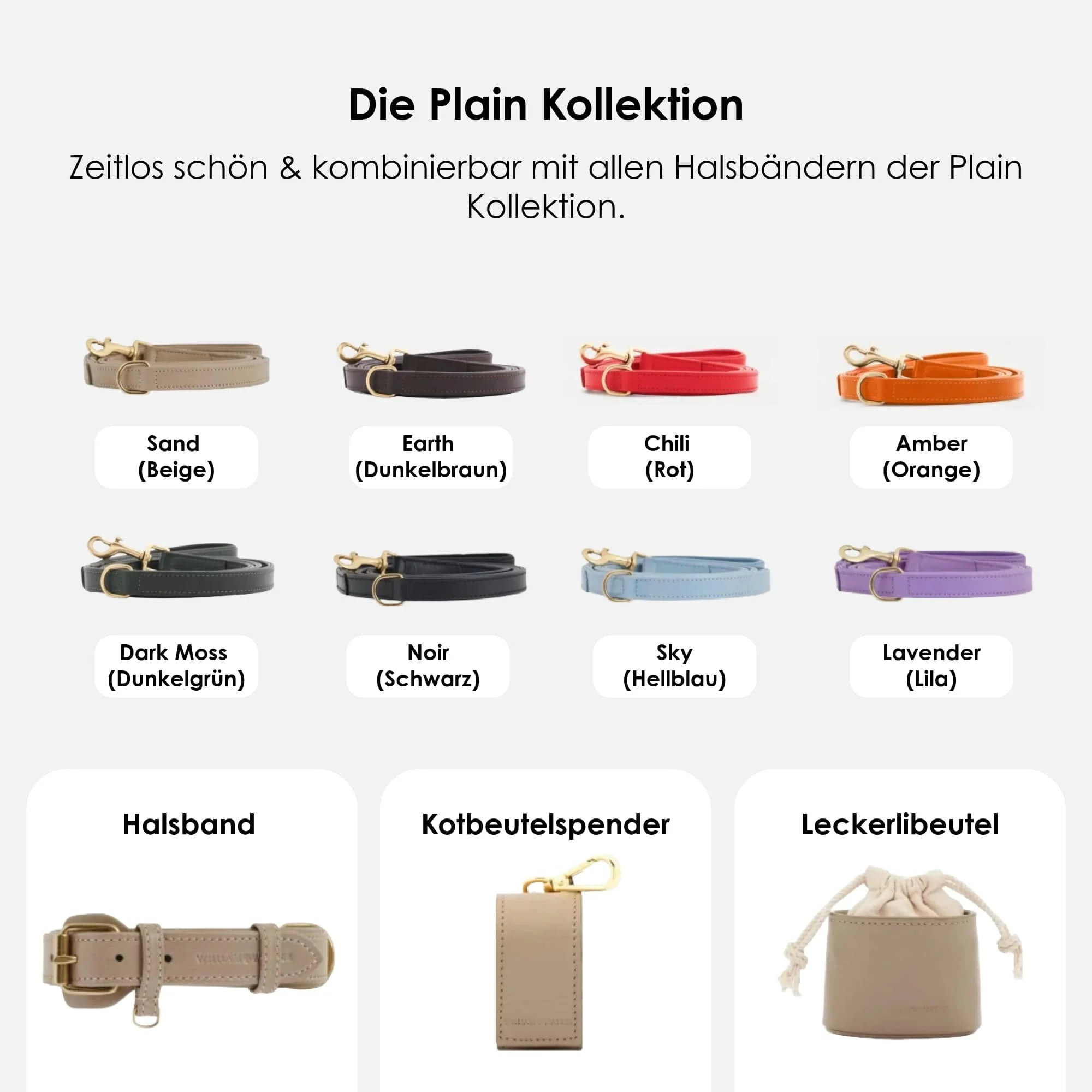 Hoogwaardig Leren Hondenriem Sand (Beige) - Image 9