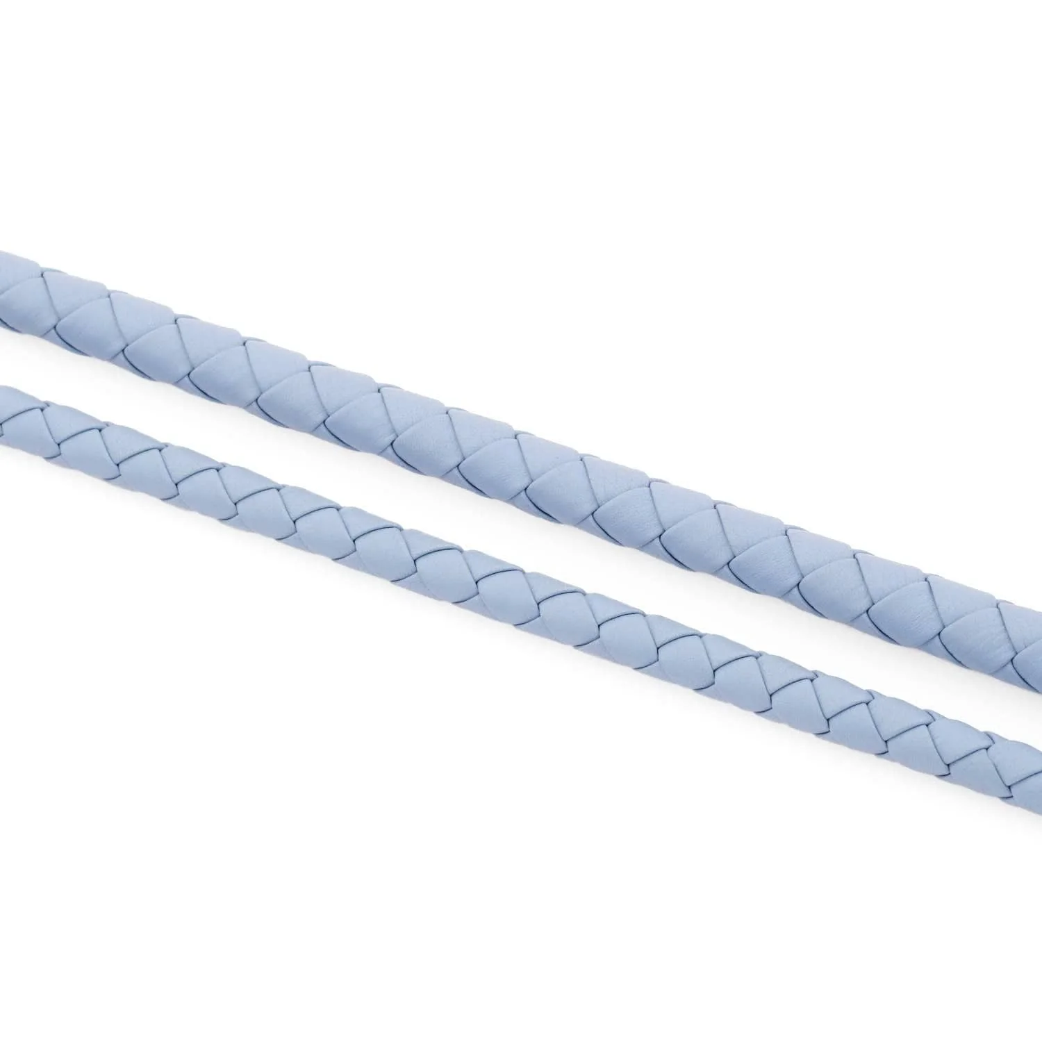 Hoogwaardig Leer Hondenriem Twisted Sky (Babyblauw) - Image 6