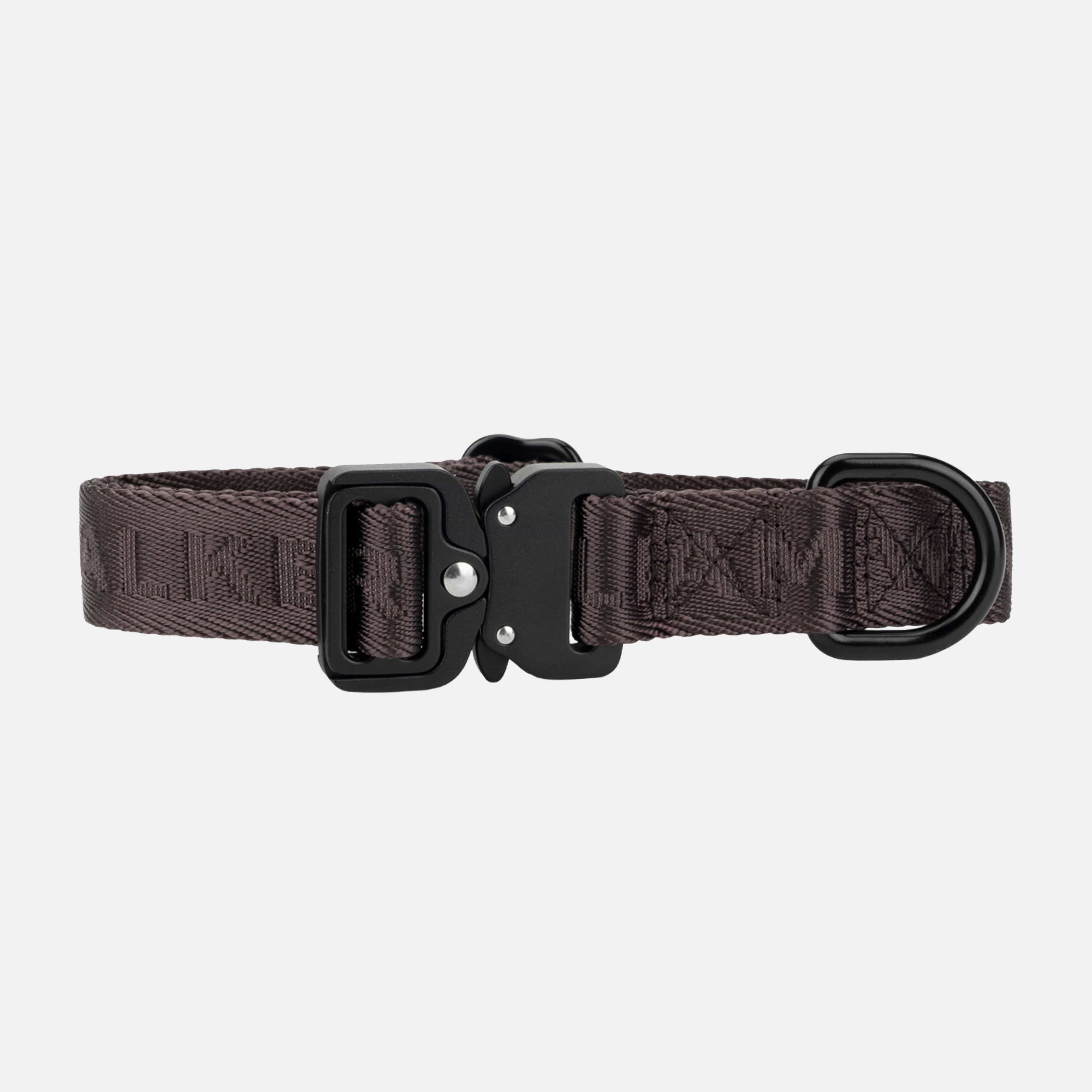 Jacquard Nylon halsband Earth (bruin)