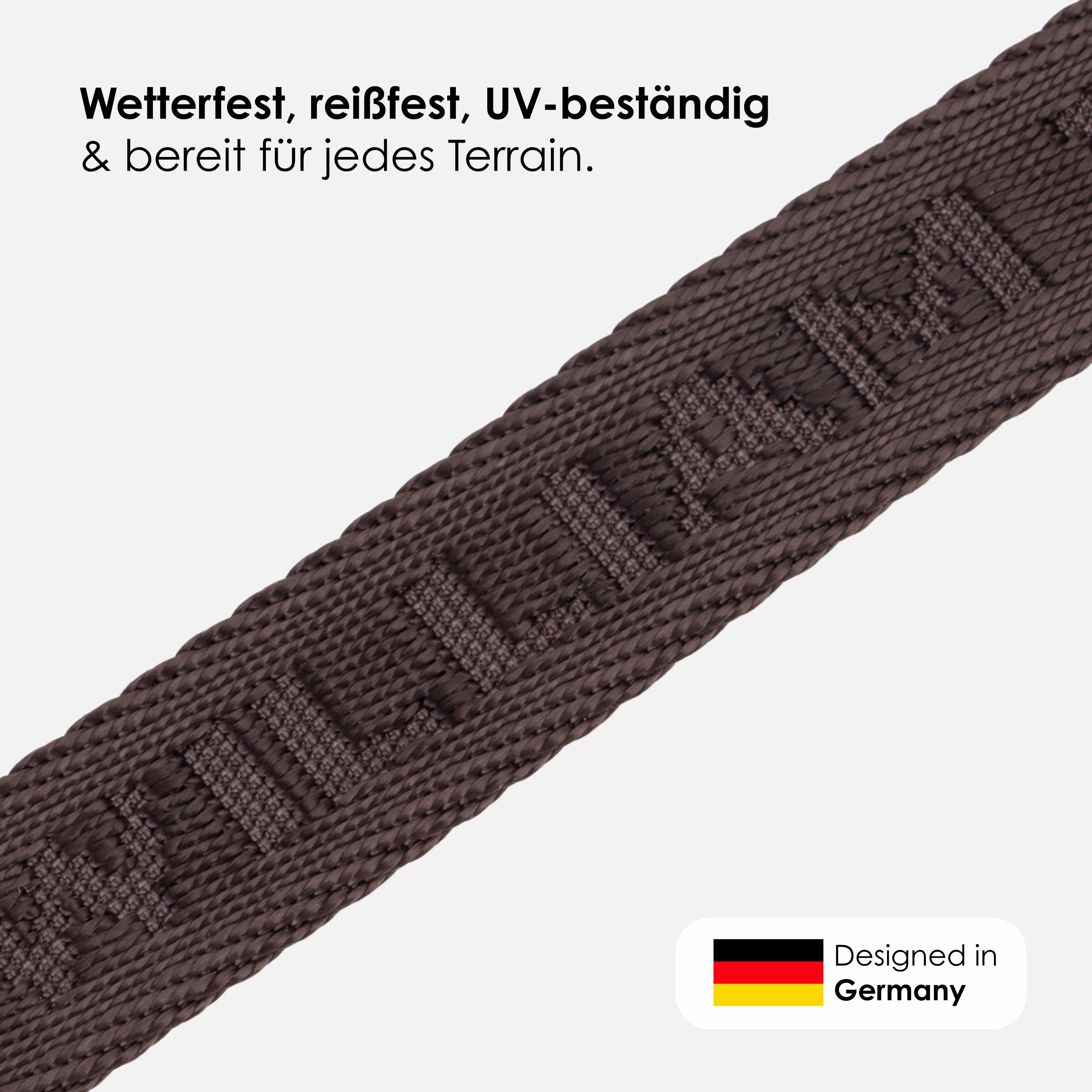 Jacquard Nylon halsband Earth (bruin) - Image 4