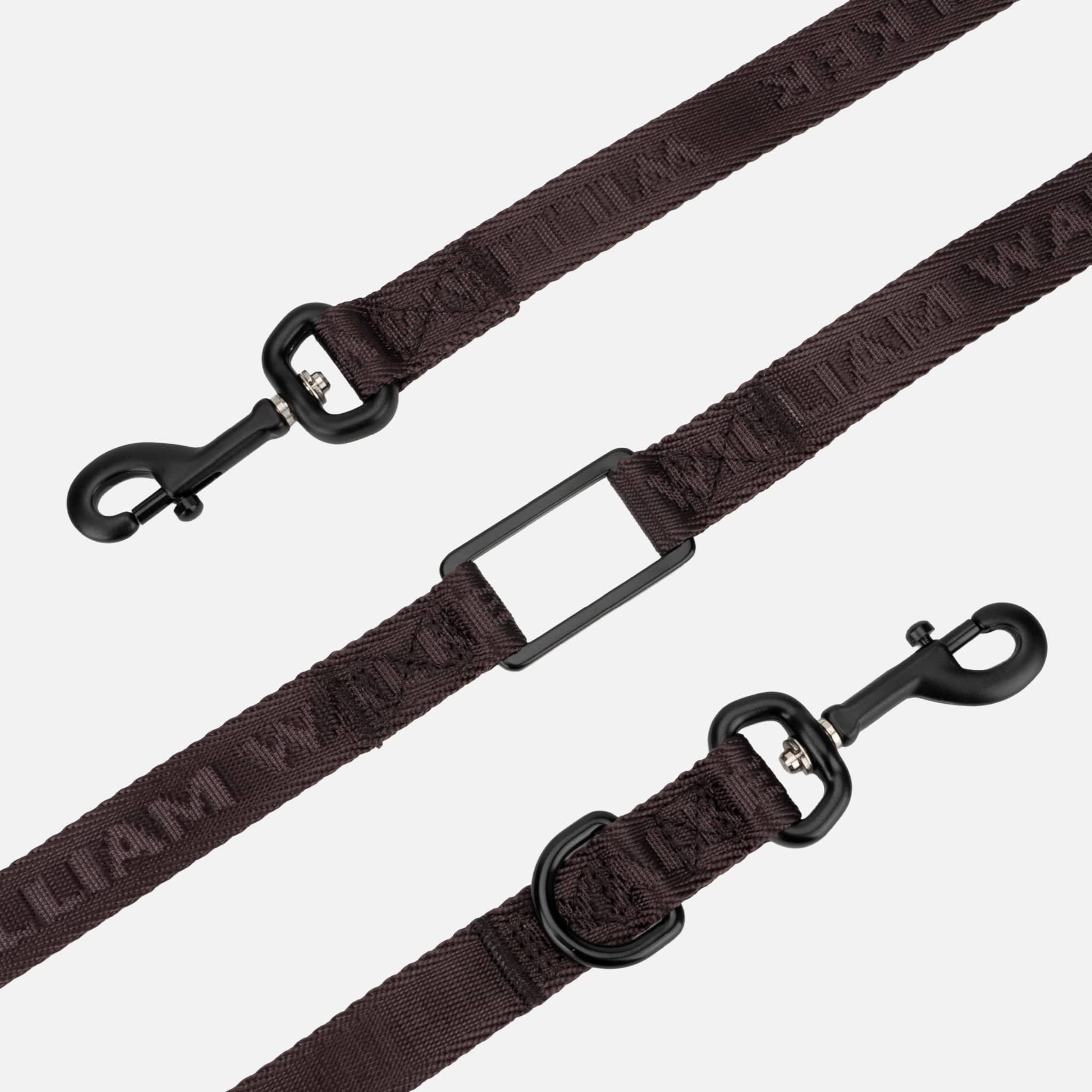 Jacquard Nylon hondenriem Earth (bruin) - Image 3