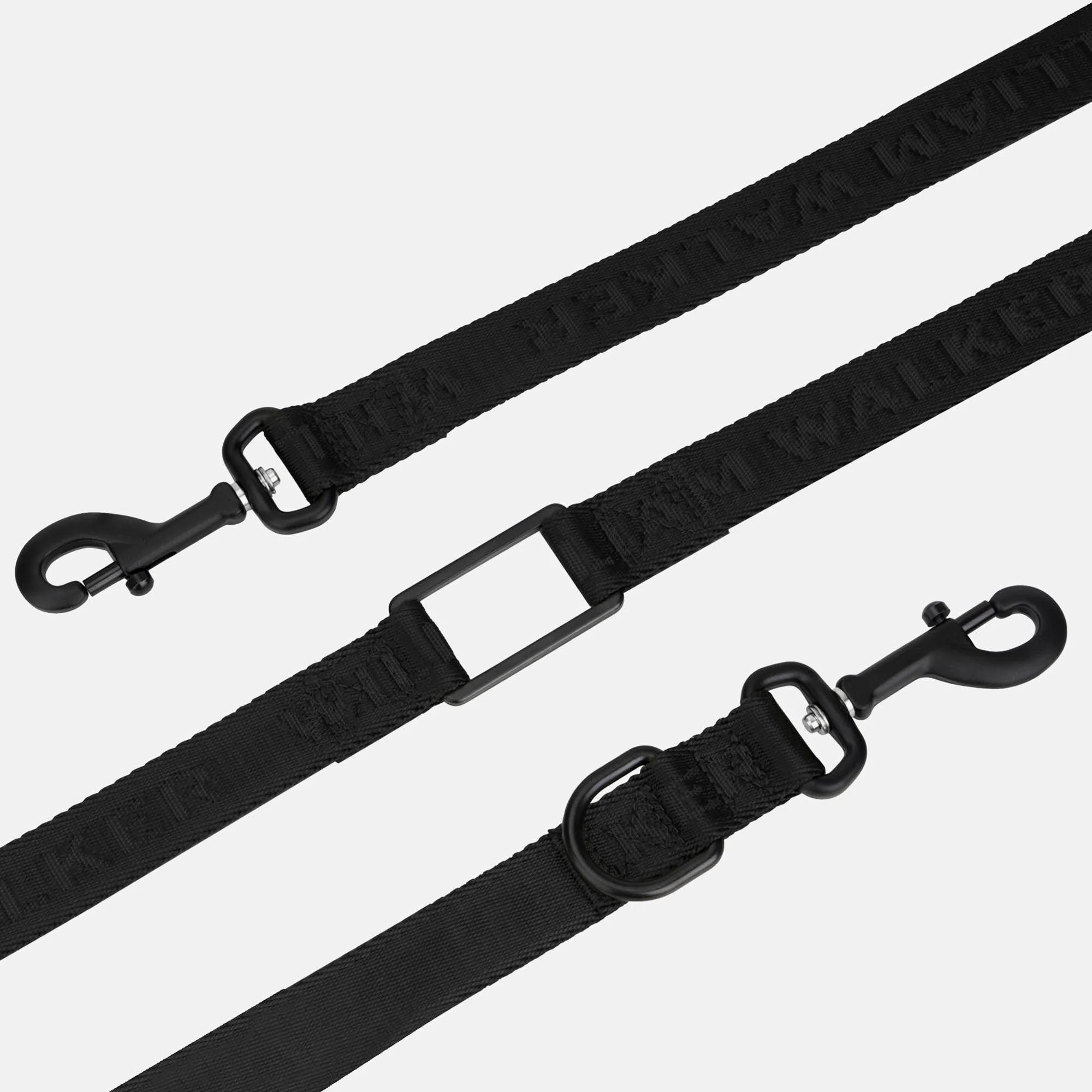Jacquard Nylon hondenriem Nero (zwart) - Image 3