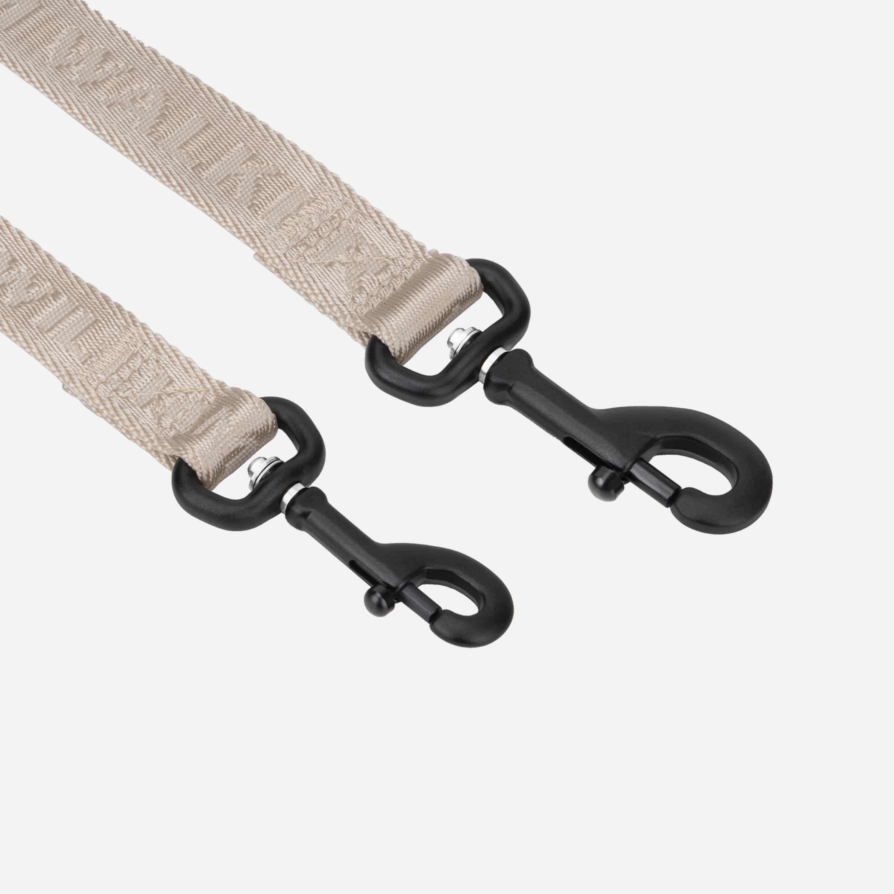 Jacquard Nylon hondenriem Sand (beige) - Image 3