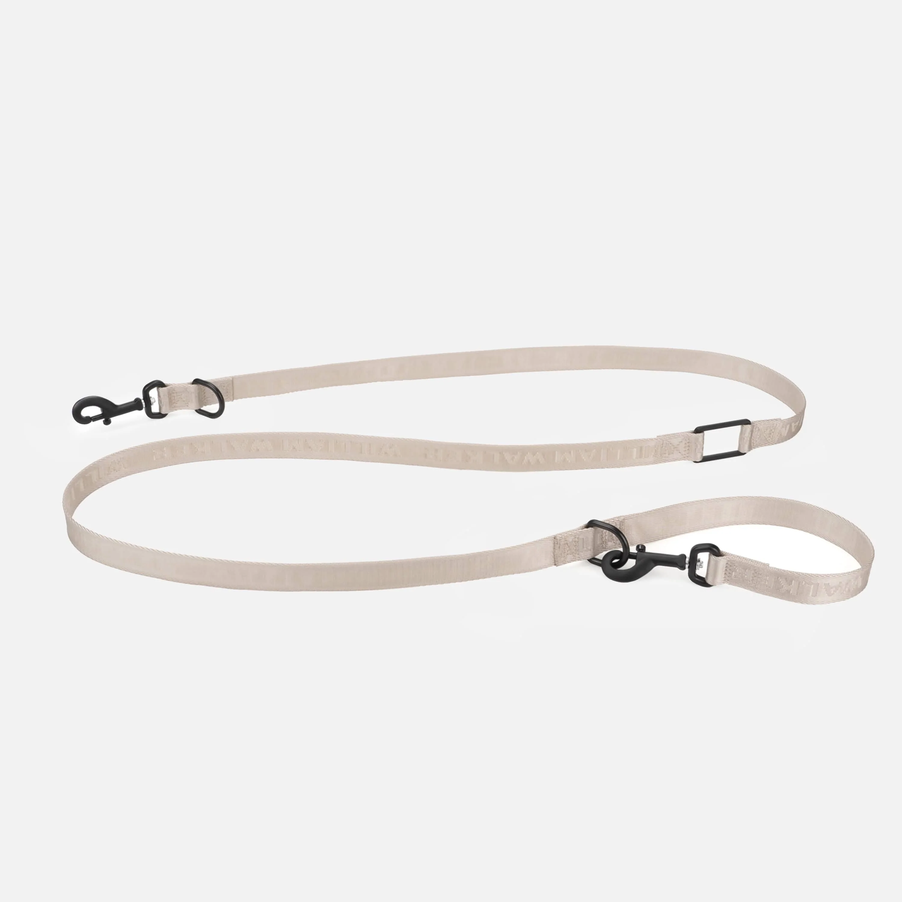 Jacquard Nylon hondenriem Sand (beige) - Image 4
