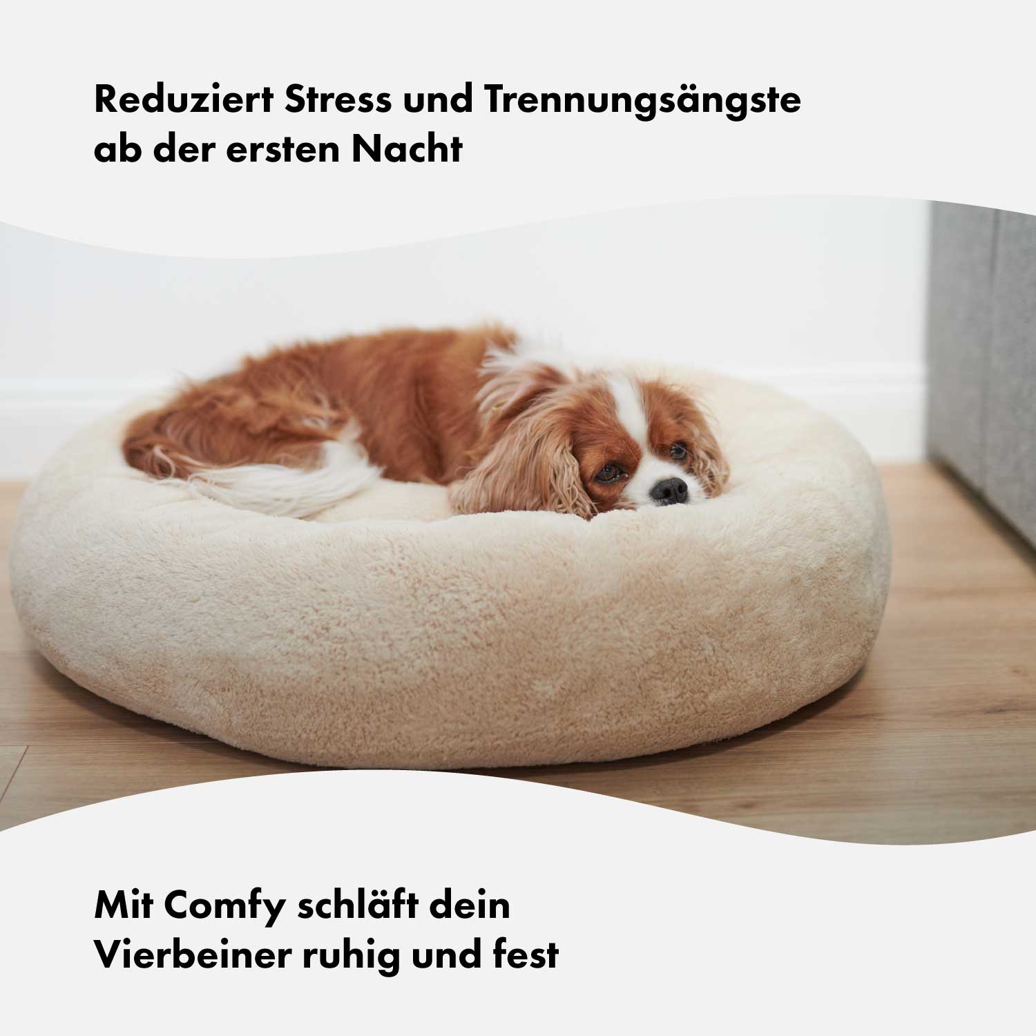 Gezellig hondenmand Comfy Sand (Beige) - Image 4
