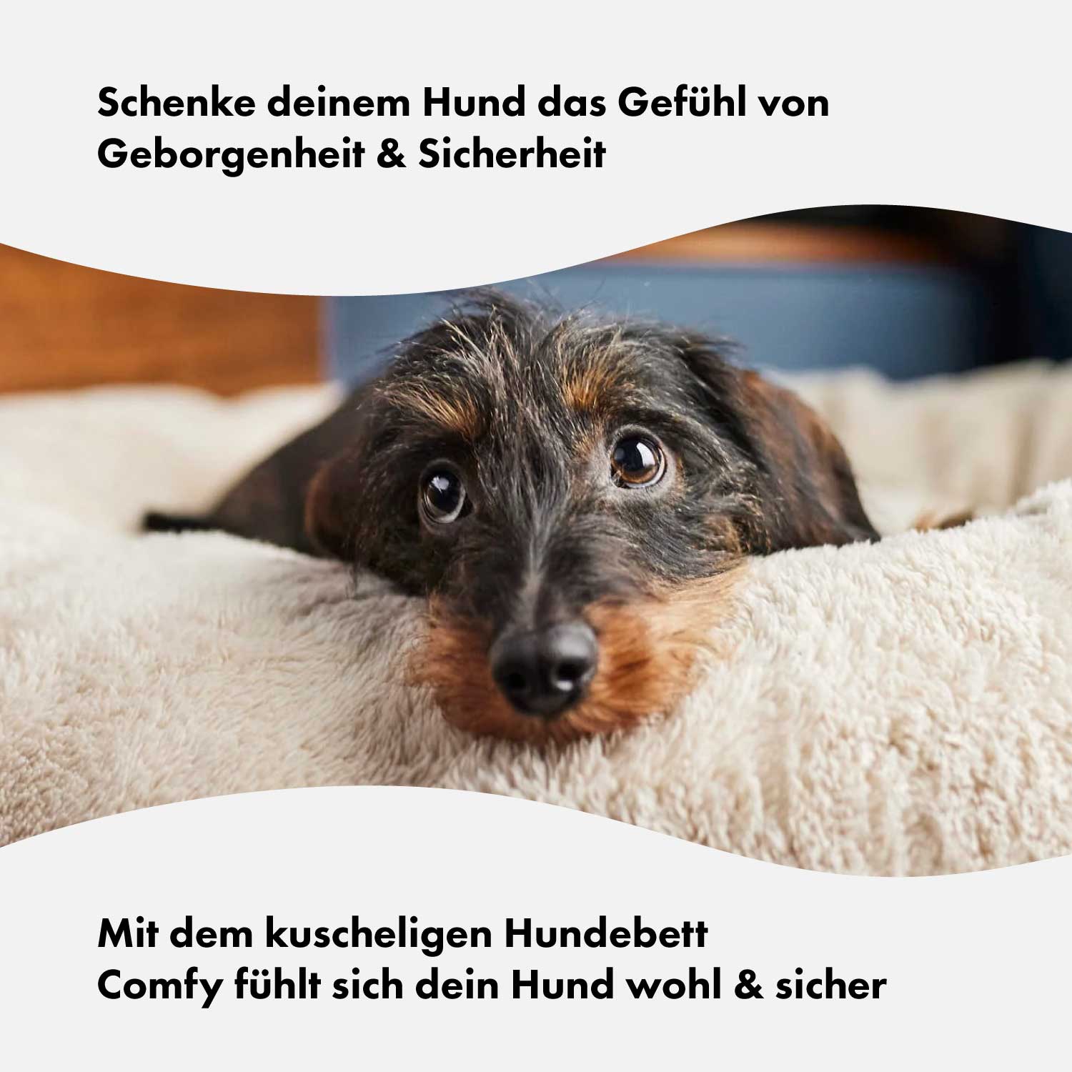 Gezellig hondenmand Comfy Sand (Beige) - Image 5