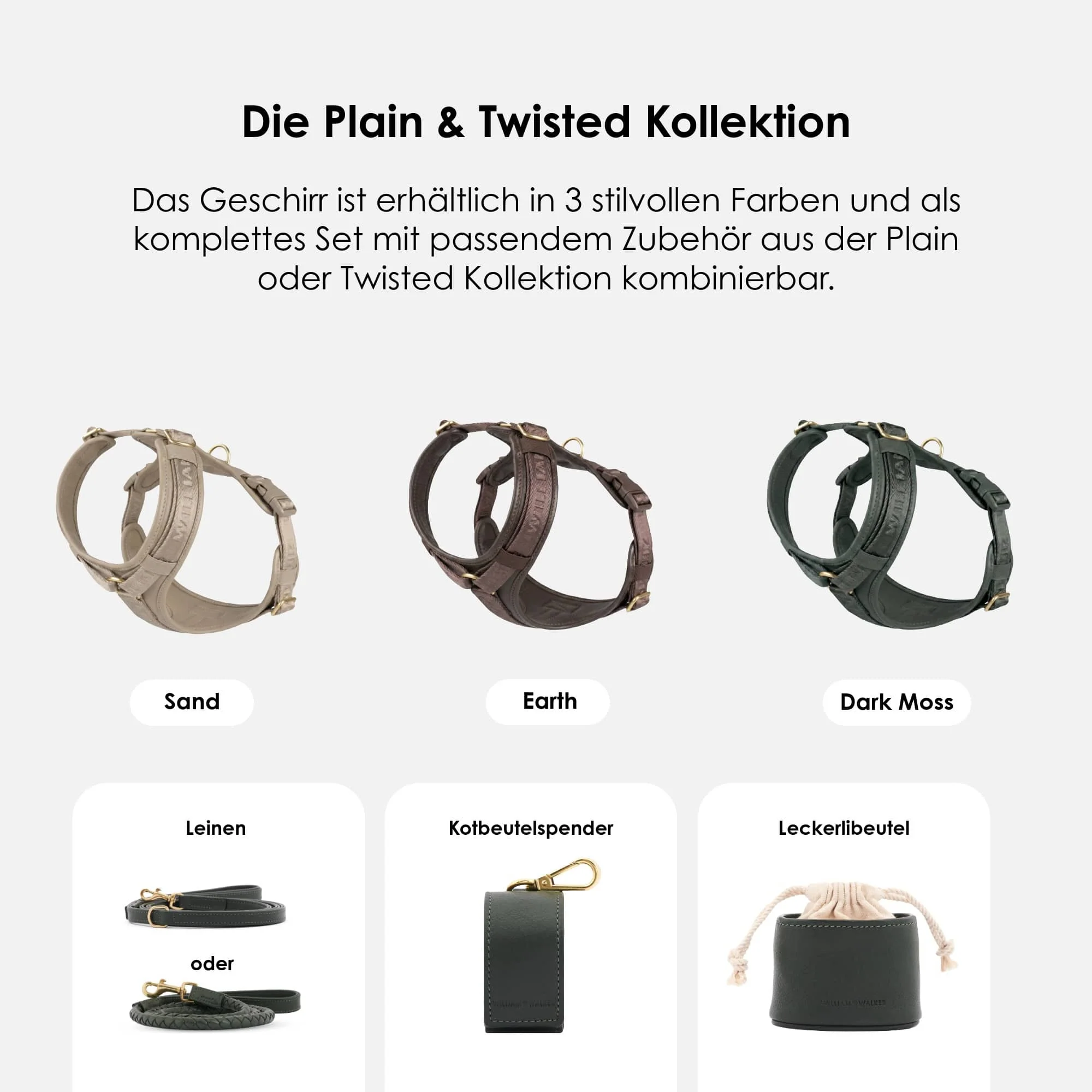 Hoogwaardig leren Y-tuig Plain - Image 23