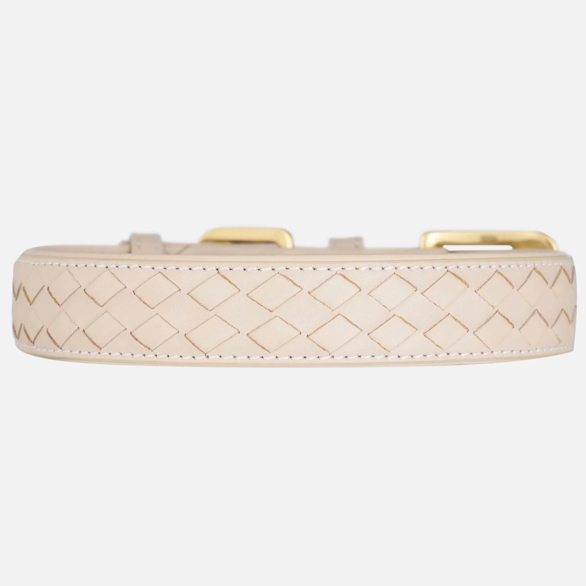 Leer halsband Prestige Almond (Beige) - Image 2
