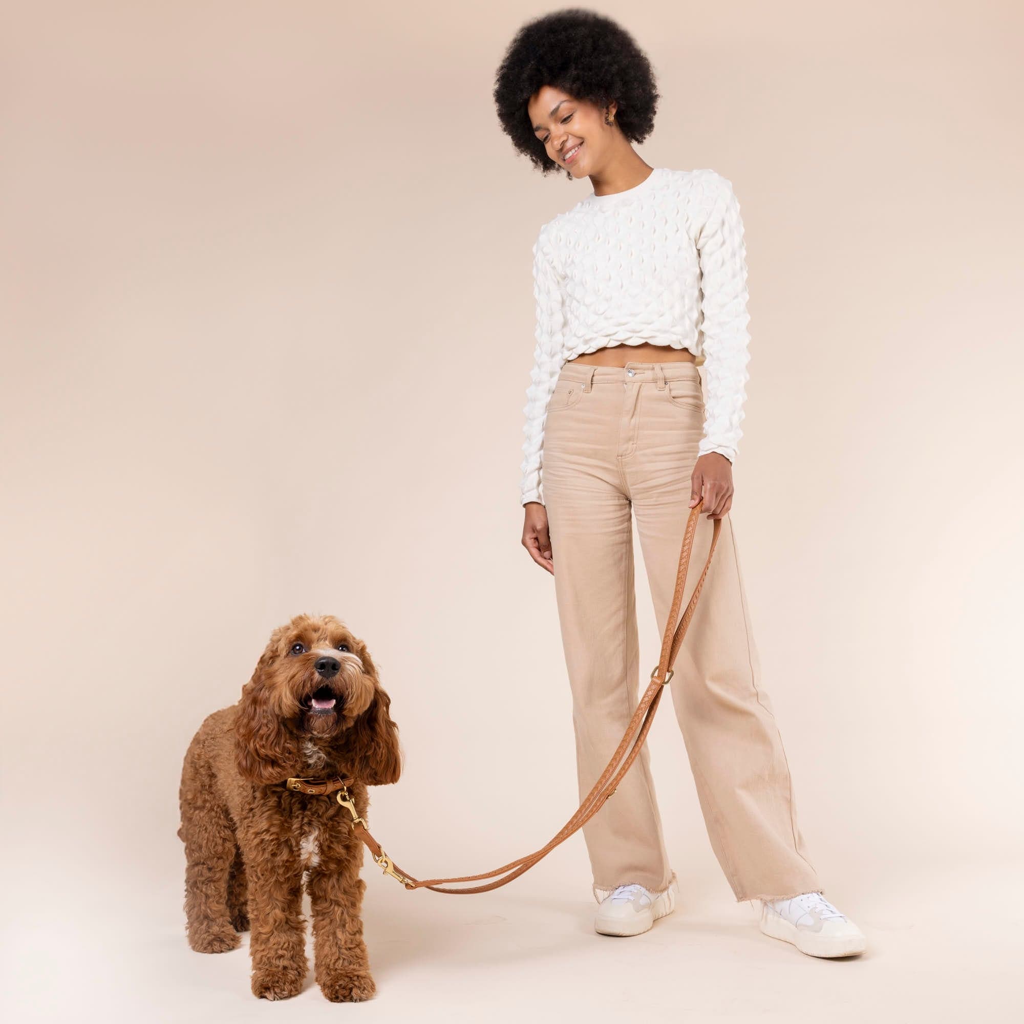 Leren halsband Prestige Caramel (bruin) - Image 11