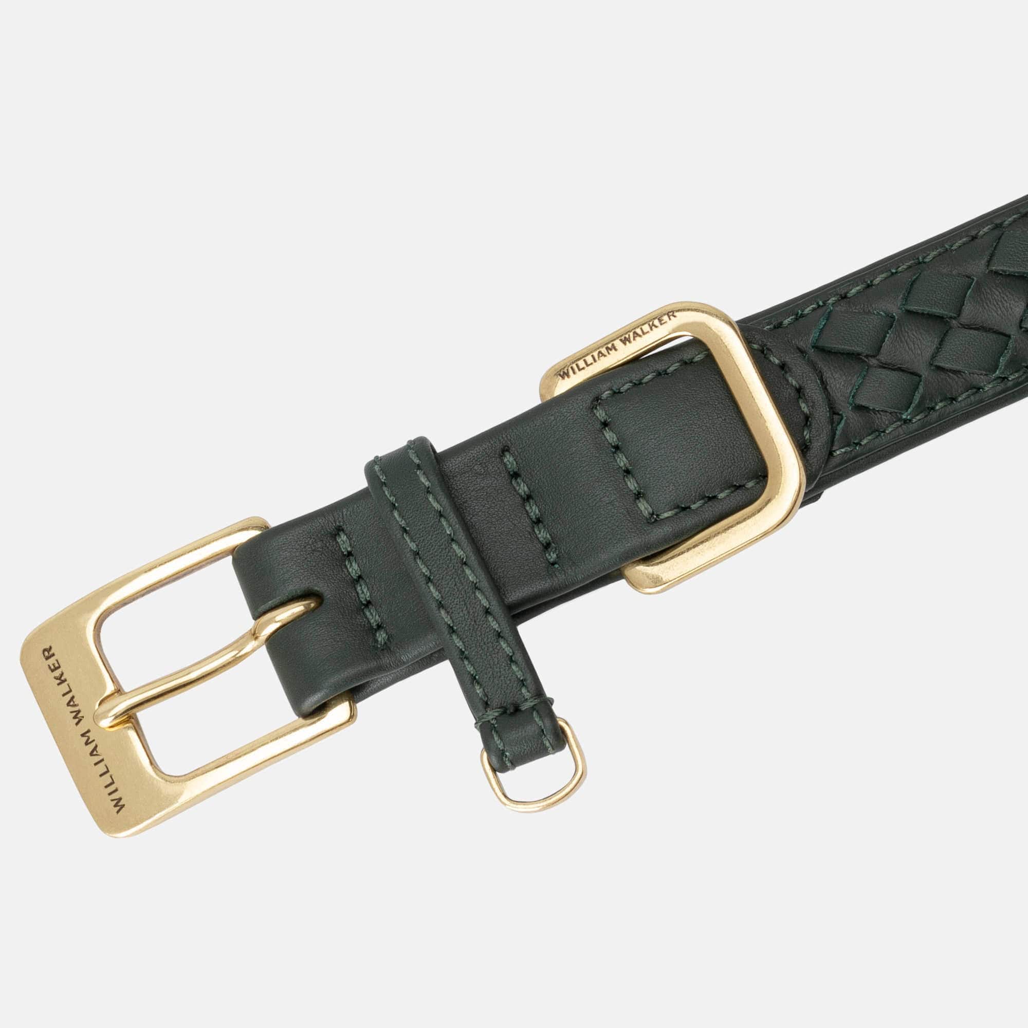 Leren halsband Prestige Forest (bosgroen) - Image 4