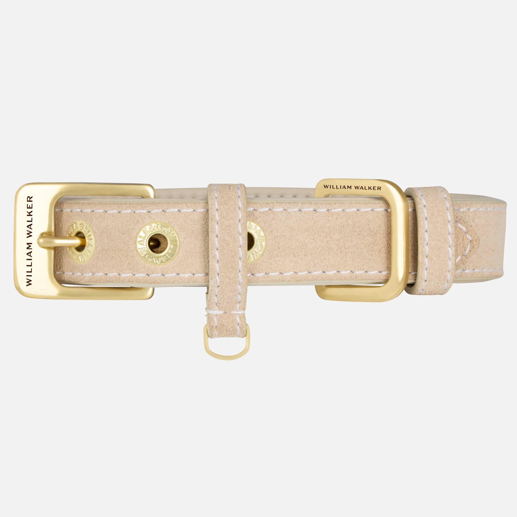 Suède Halsband Almond (Beige)