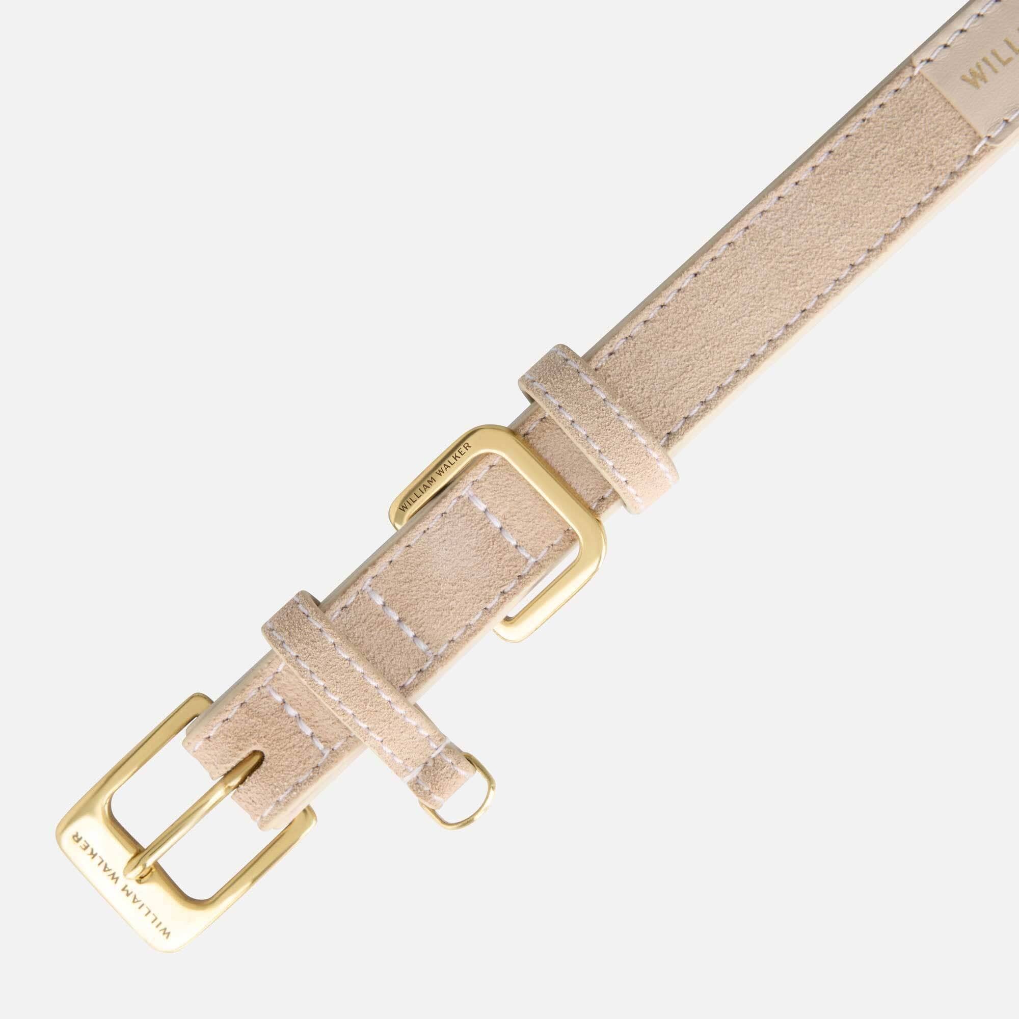 Suède Halsband Almond (Beige) - Image 3