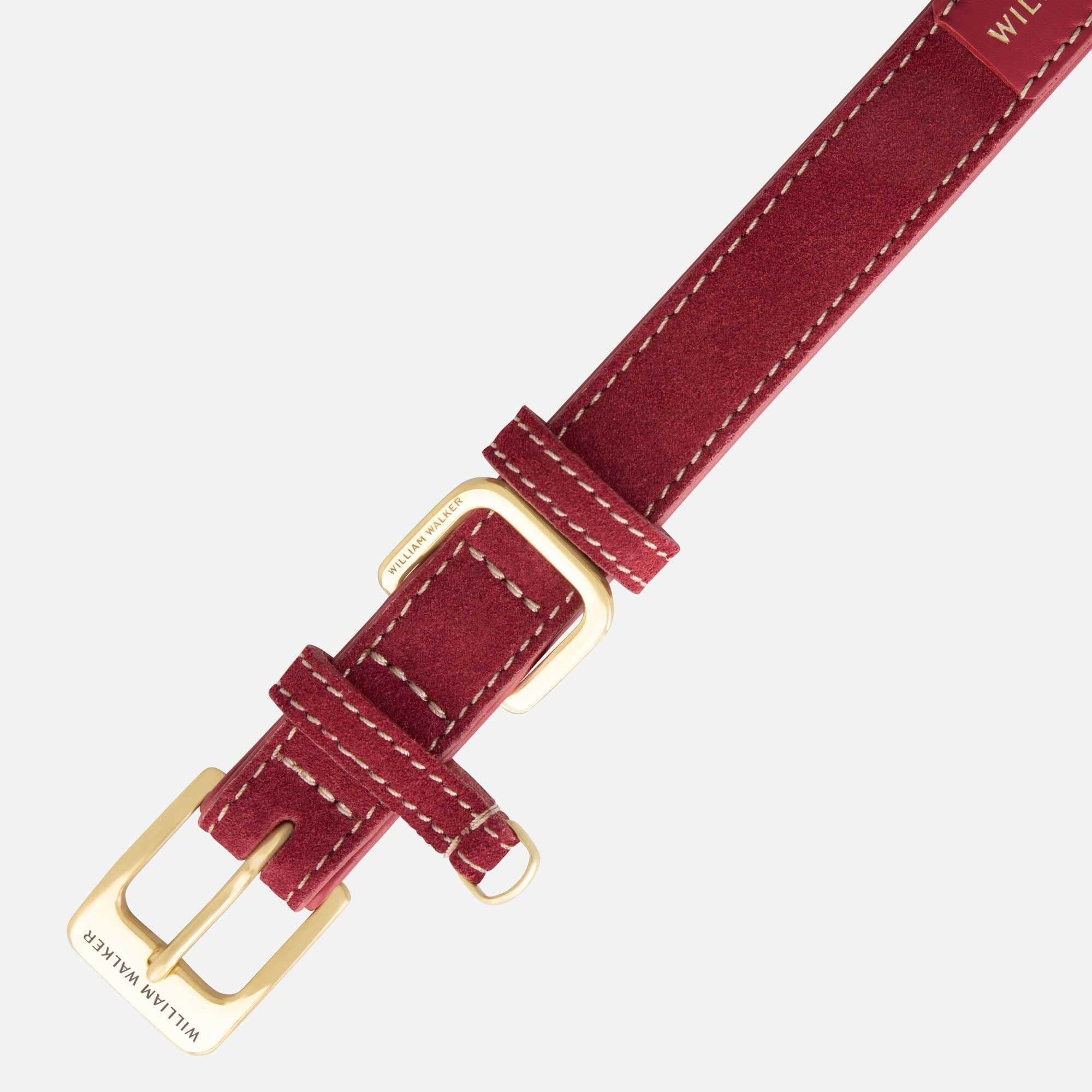 Suède halsband Lambrusco (Bordeauxrood) - Image 3