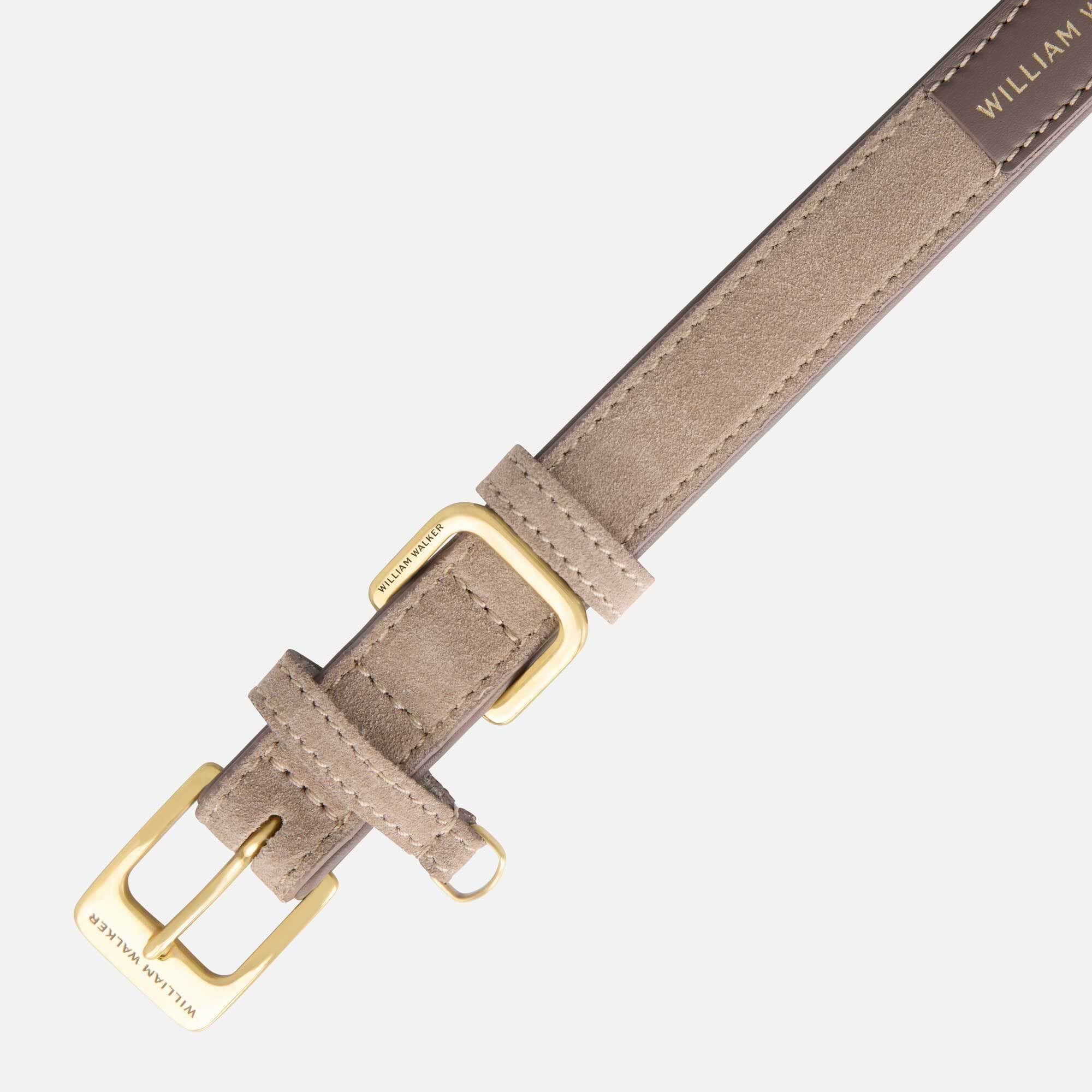 Suède halsband Pebble (taupe) - Image 3