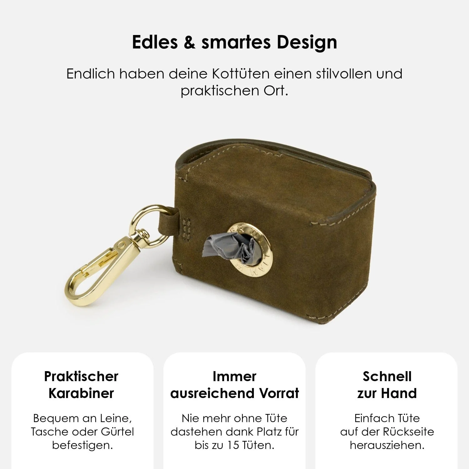 Poepzakjeshouder uit waterdicht nubuckleer - Image 7