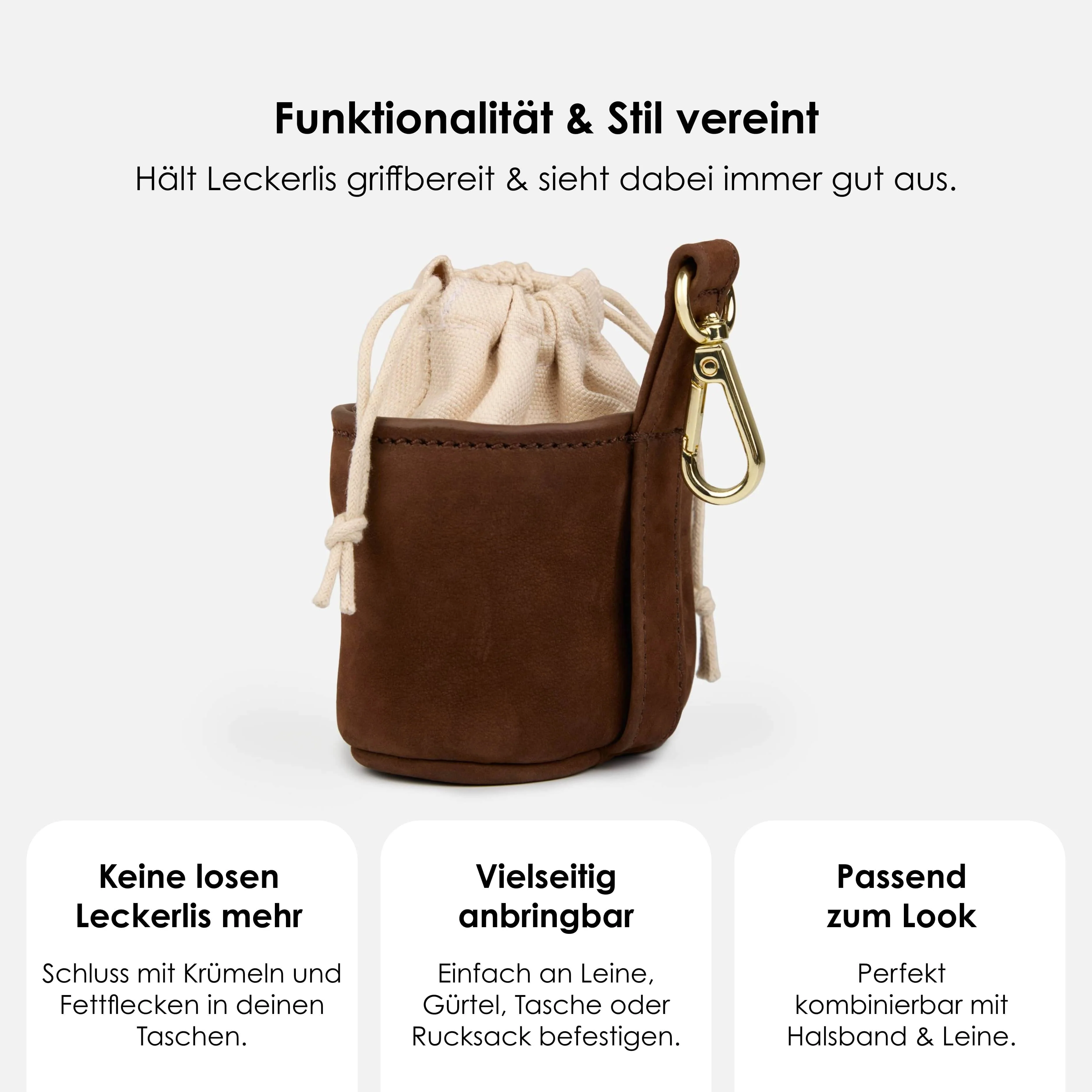 Beloningszakje uit waterdicht nubuckleer - Image 3