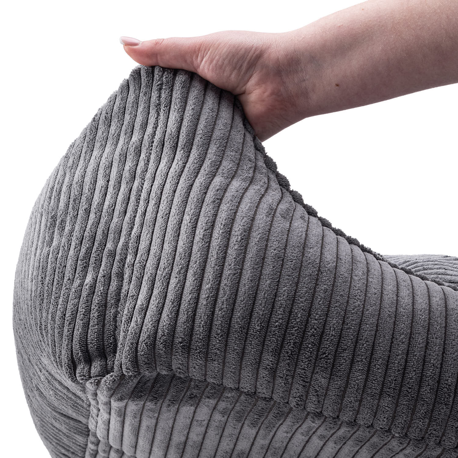 Vervangende hoes voor Cord hondenmand Charcoal - Image 5
